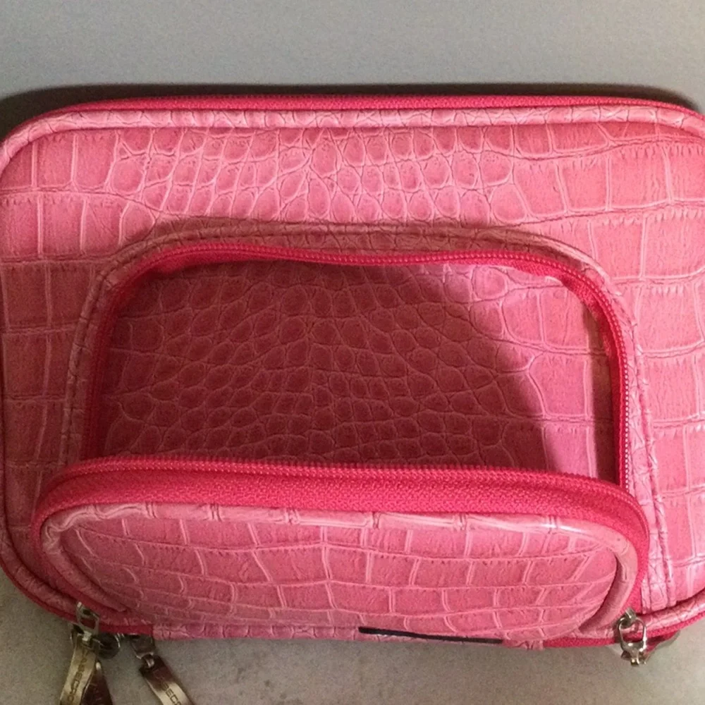 Case-Crown Pink Croc-Embossed Tablet Case